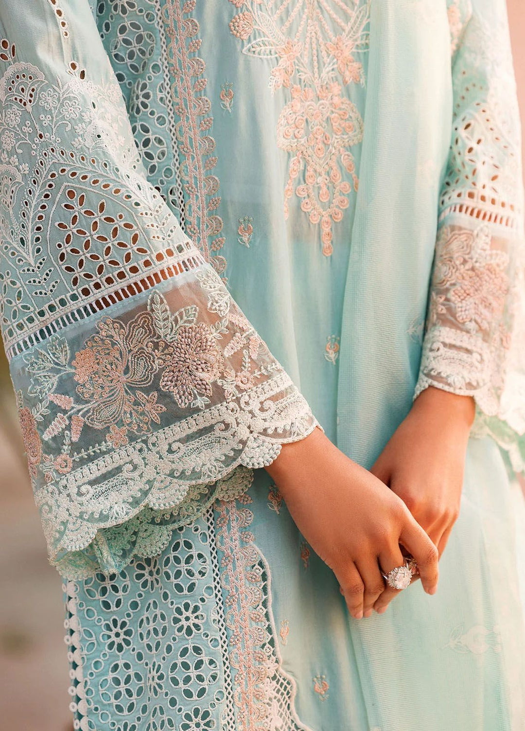 Motifz Embroidered Lawn Suits Unstitched 3 Piece MT24P2 4438-Zohra - Summer Collection