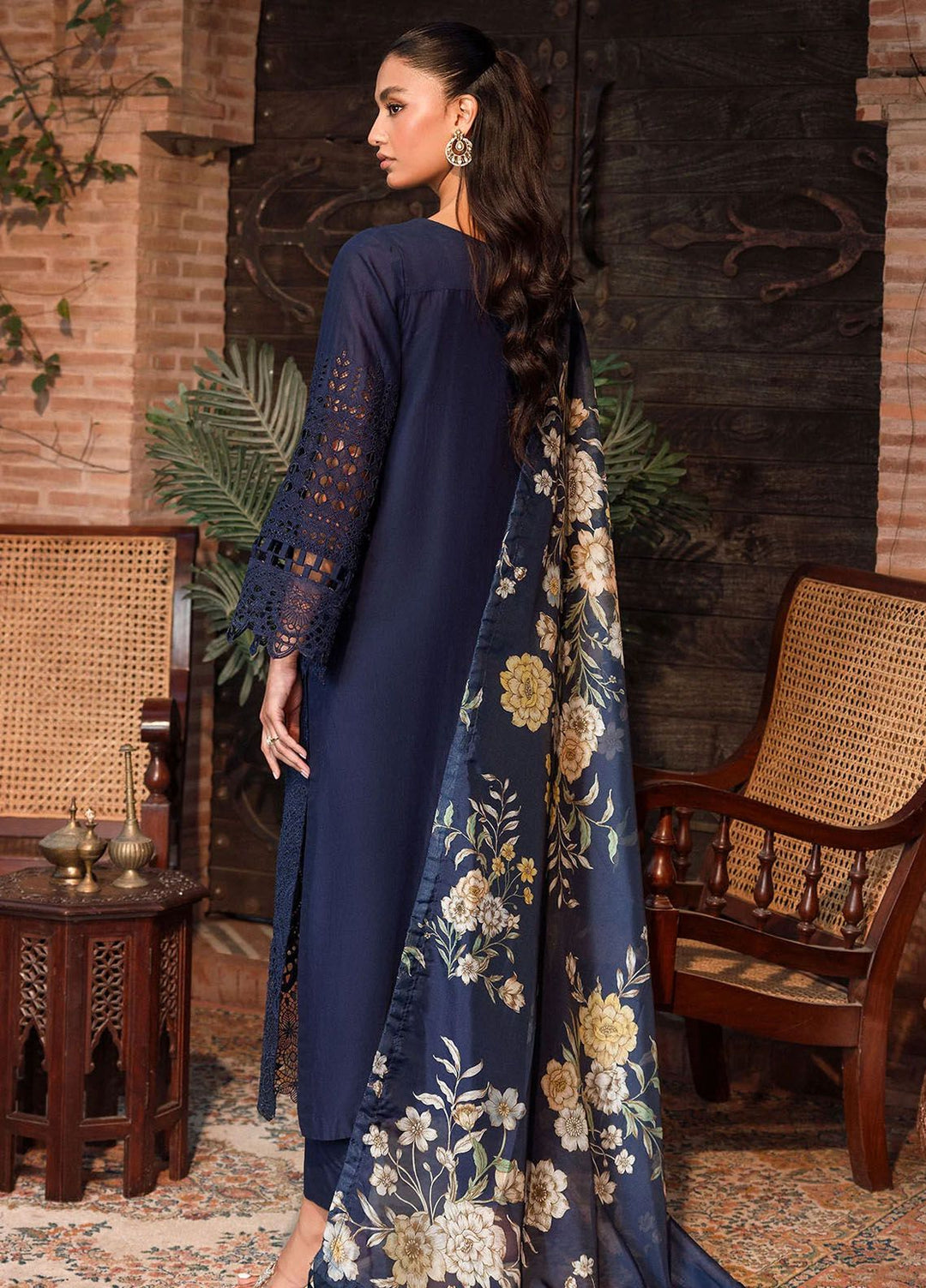 Motifz Embroidered Lawn Suits Unstitched 3 Piece MT24P2 4440-Ulfat - Summer Collection