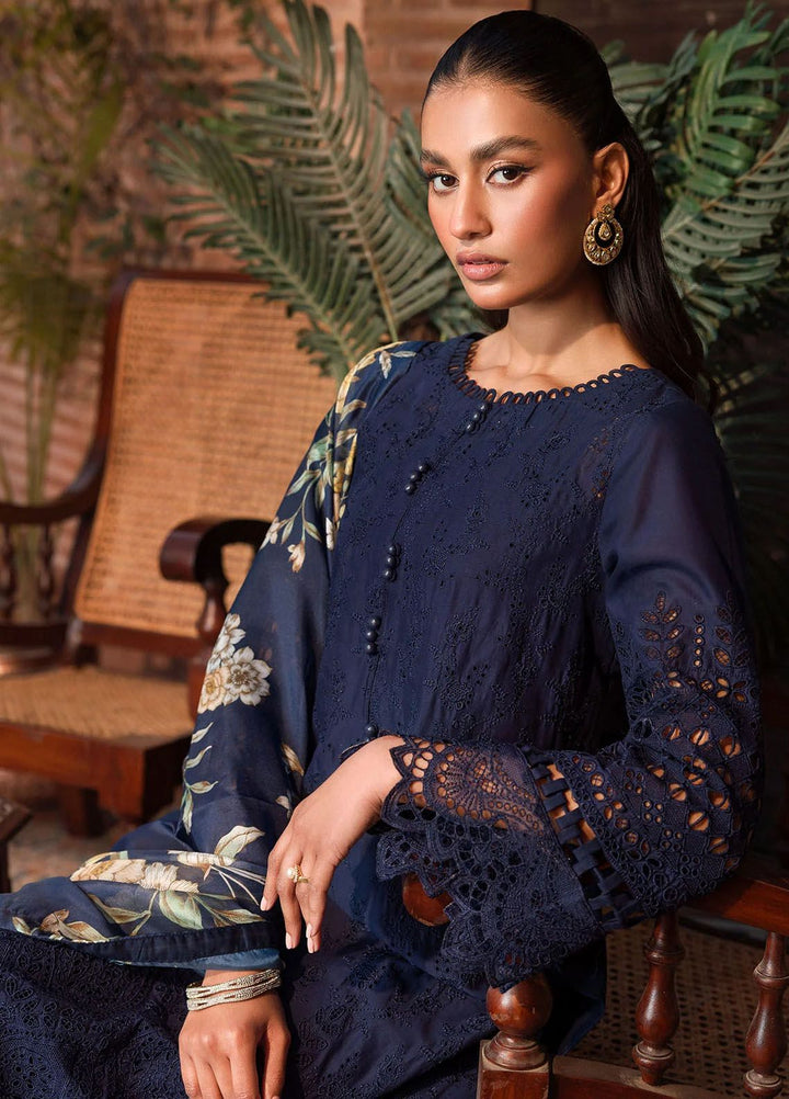 Motifz Embroidered Lawn Suits Unstitched 3 Piece MT24P2 4440-Ulfat - Summer Collection