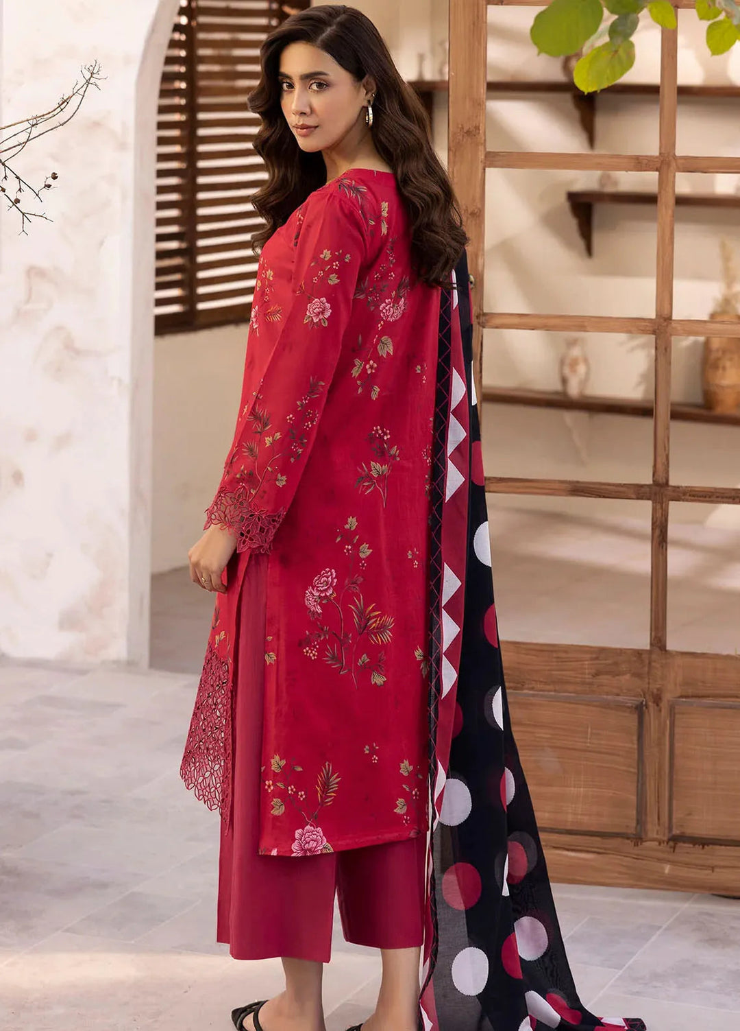 Motifz Embroidered Lawn Suits Unstitched 3 Piece MT25DPL D-5466 Sage - Summer Collection