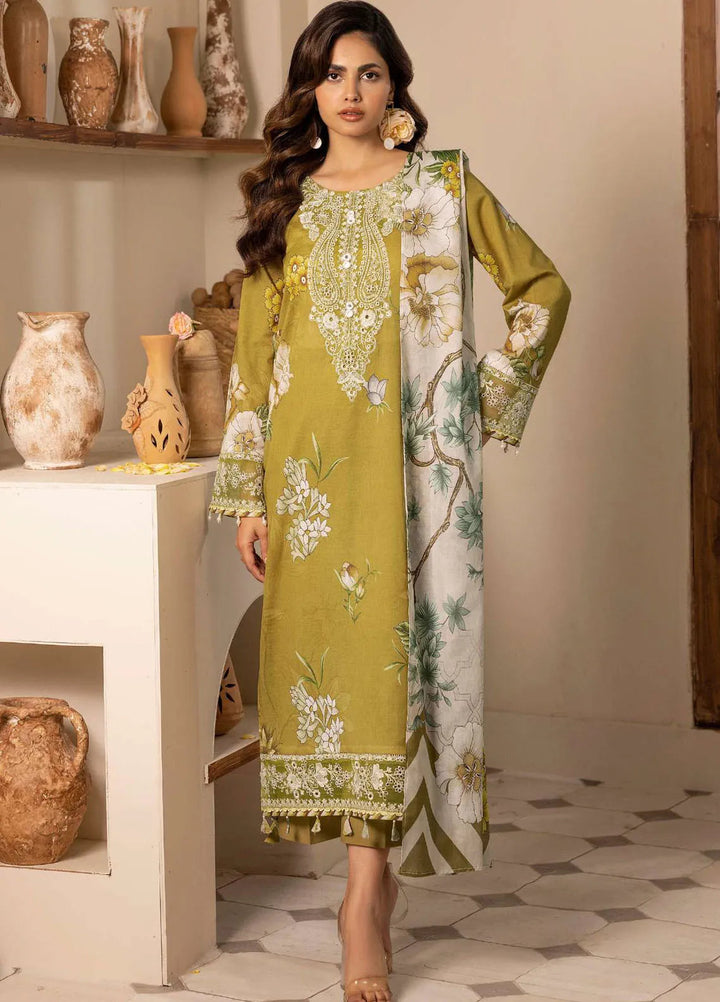 Motifz Embroidered Lawn Suits Unstitched 3 Piece MT25DPL D-5468 Bloom - Summer Collection