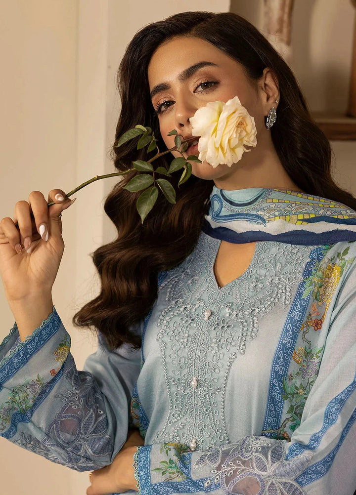Motifz Embroidered Lawn Suits Unstitched 3 Piece MT25DPL D-5469 Xyla - Summer Collection