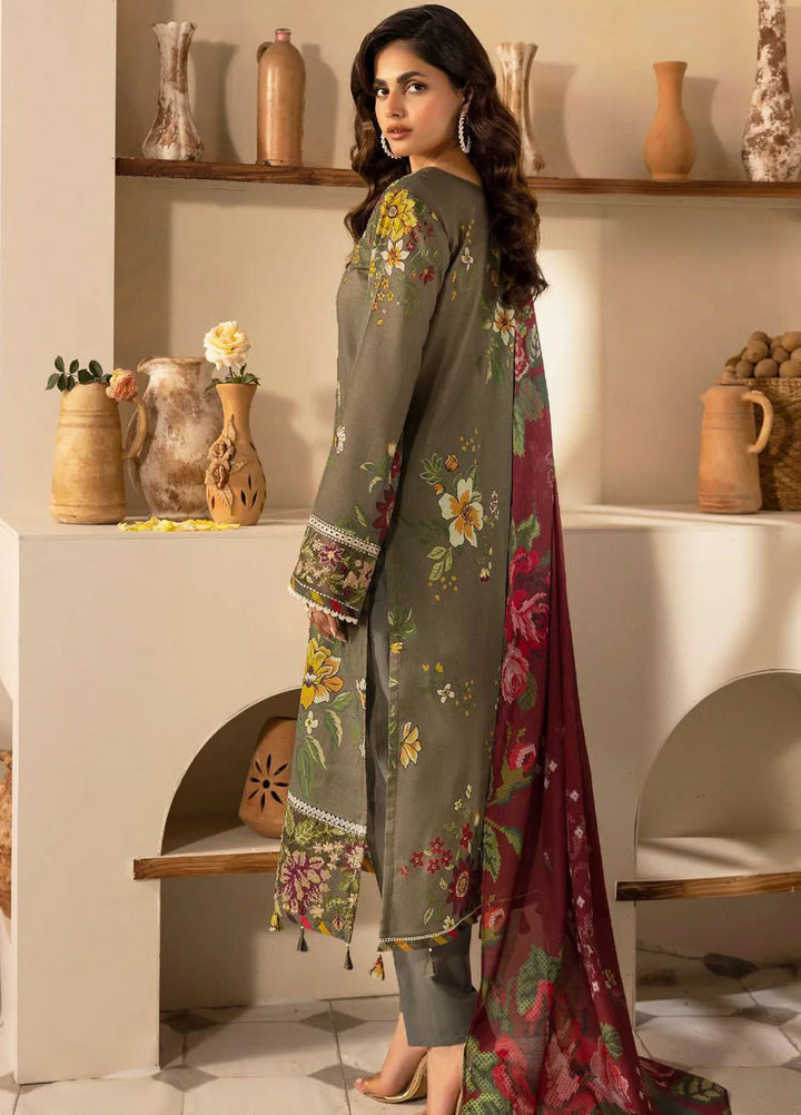Motifz Embroidered Lawn Suits Unstitched 3 Piece MT25DPL D-5470 Nancy - Summer Collection