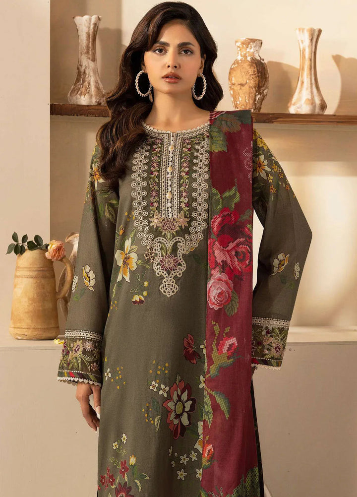 Motifz Embroidered Lawn Suits Unstitched 3 Piece MT25DPL D-5470 Nancy - Summer Collection