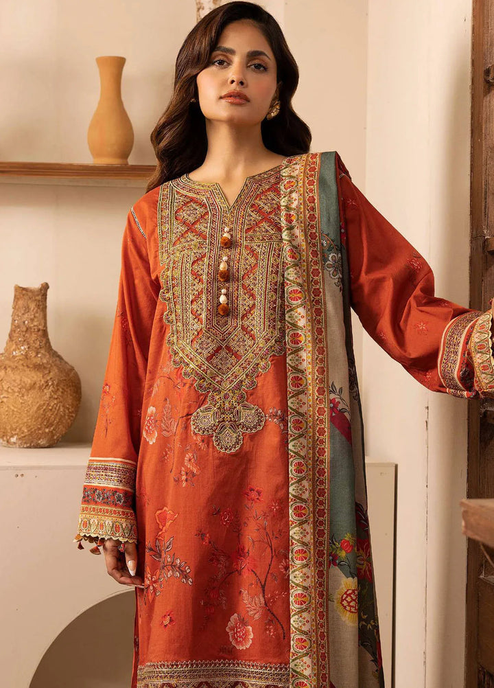 Motifz Embroidered Lawn Suits Unstitched 3 Piece MT25DPL D-5473 Brenna - Summer Collection