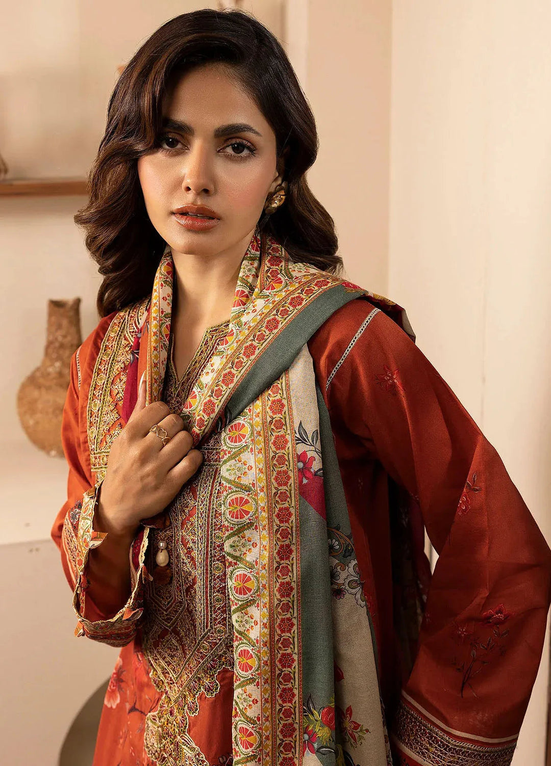 Motifz Embroidered Lawn Suits Unstitched 3 Piece MT25DPL D-5473 Brenna - Summer Collection