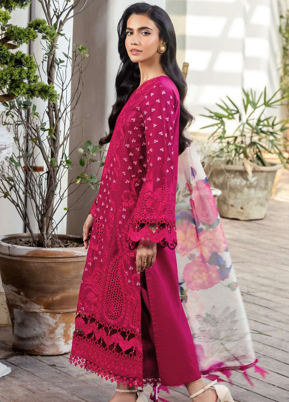 Motifz Embroidered Lawn Suits Unstitched 3 Piece MT25LL 5311 Liana - Summer Collection