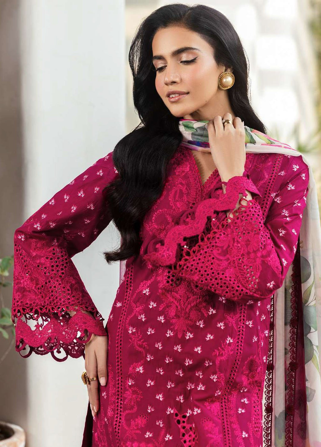 Motifz Embroidered Lawn Suits Unstitched 3 Piece MT25LL 5311 Liana - Summer Collection