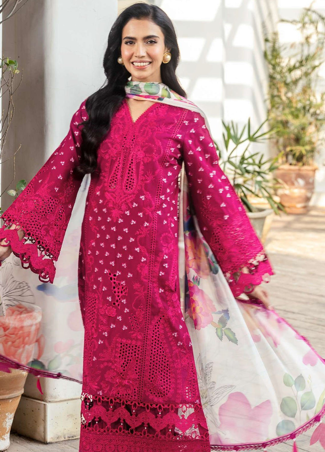 Motifz Embroidered Lawn Suits Unstitched 3 Piece MT25LL 5311 Liana - Summer Collection