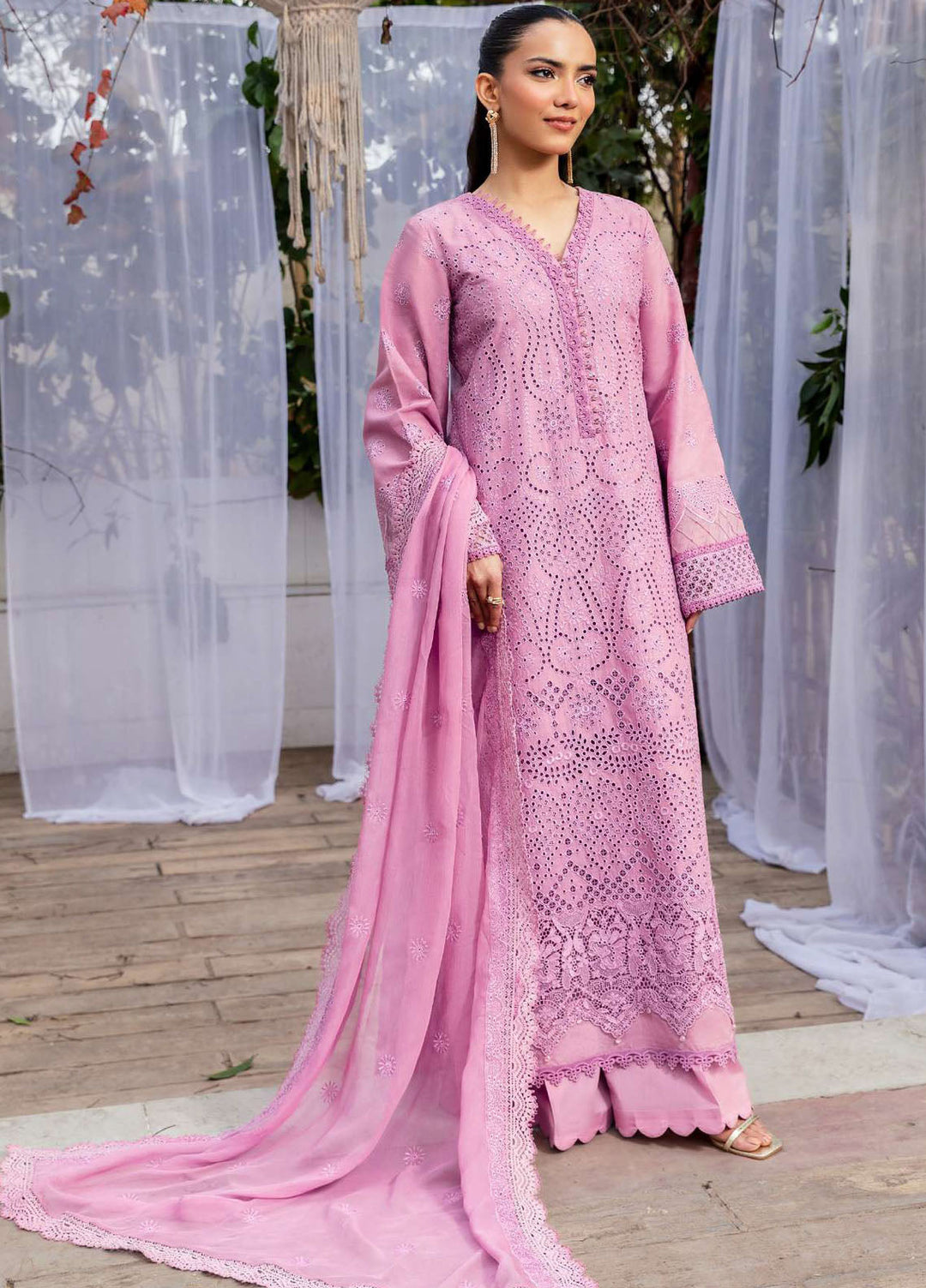 Motifz Embroidered Lawn Suits Unstitched 3 Piece MT25LL 5321 Ciel - Summer Collection