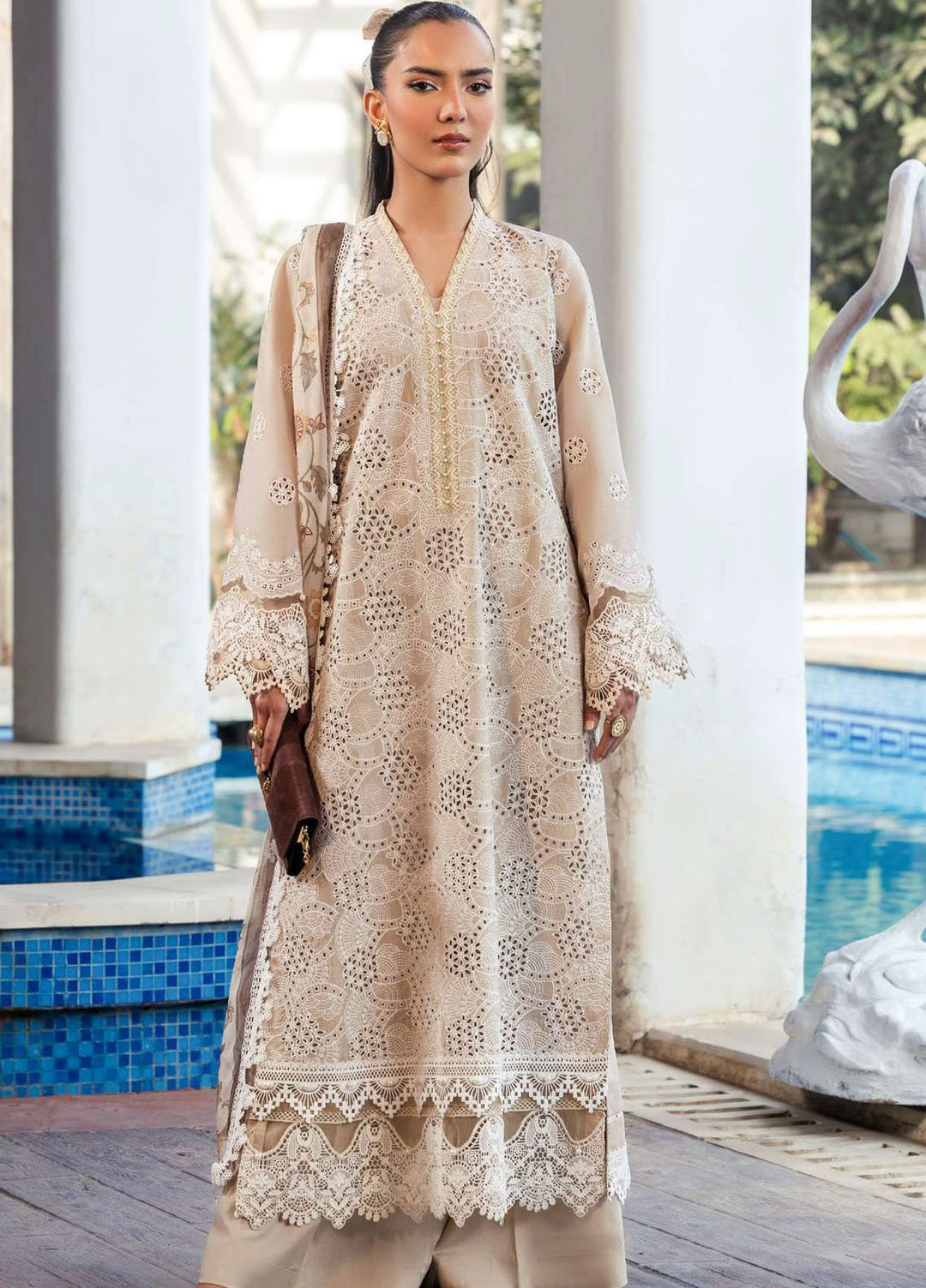Motifz Embroidered Lawn Suits Unstitched 3 Piece MT25LL 5322 Diane - Summer Collection