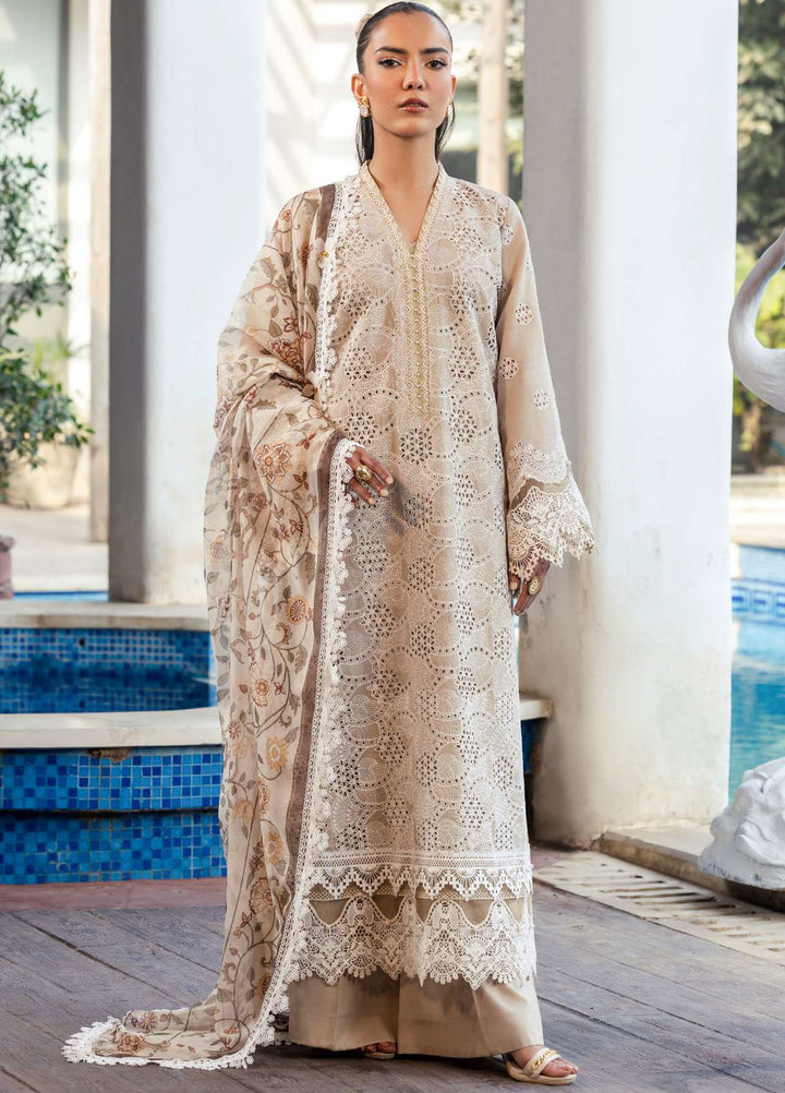 Motifz Embroidered Lawn Suits Unstitched 3 Piece MT25LL 5322 Diane - Summer Collection