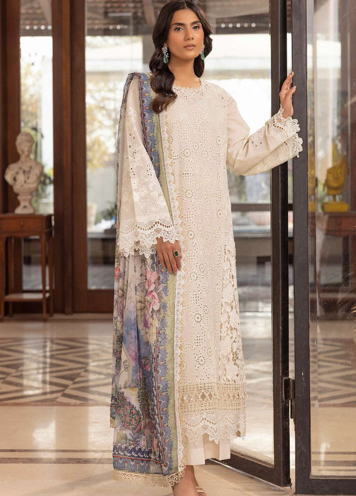 Motifz Embroidered Lawn Suits Unstitched 3 Piece MT25LL 5324 Sidonie - Summer Collection