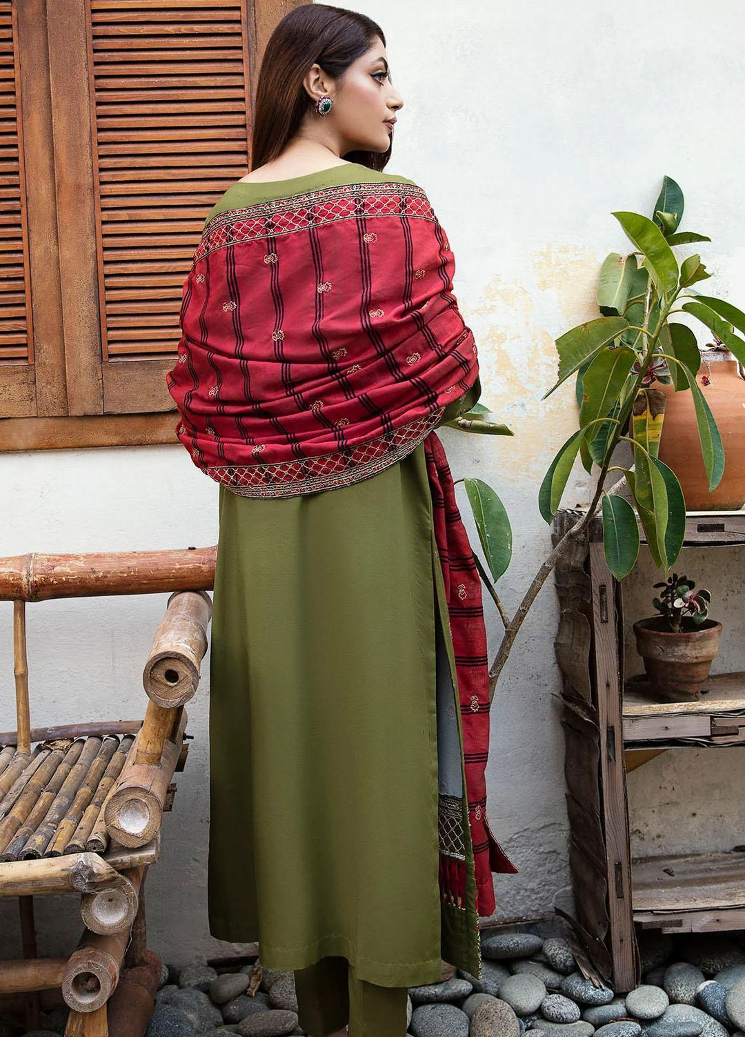 Motifz Embroidered Linen Suits Unstitched 3 Piece MT23L MWU04270 Nuray - Premium Collection