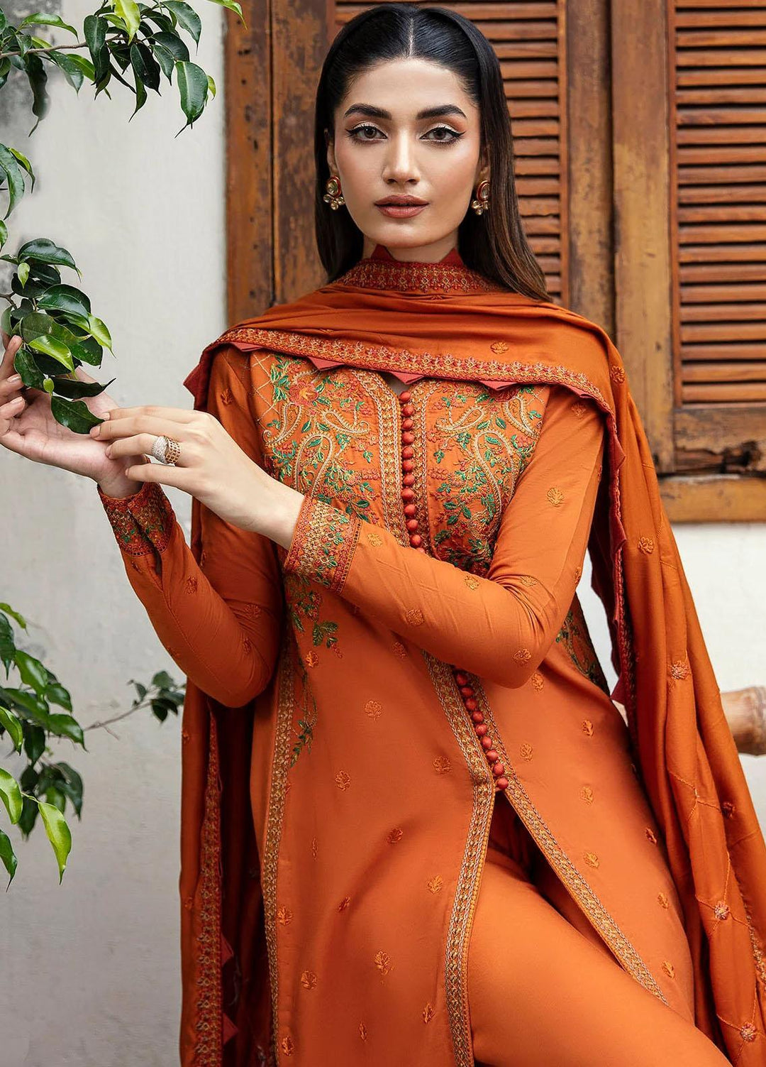 Motifz Embroidered Linen Suits Unstitched 3 Piece MT23L MWU04273 Rima - Premium Collection