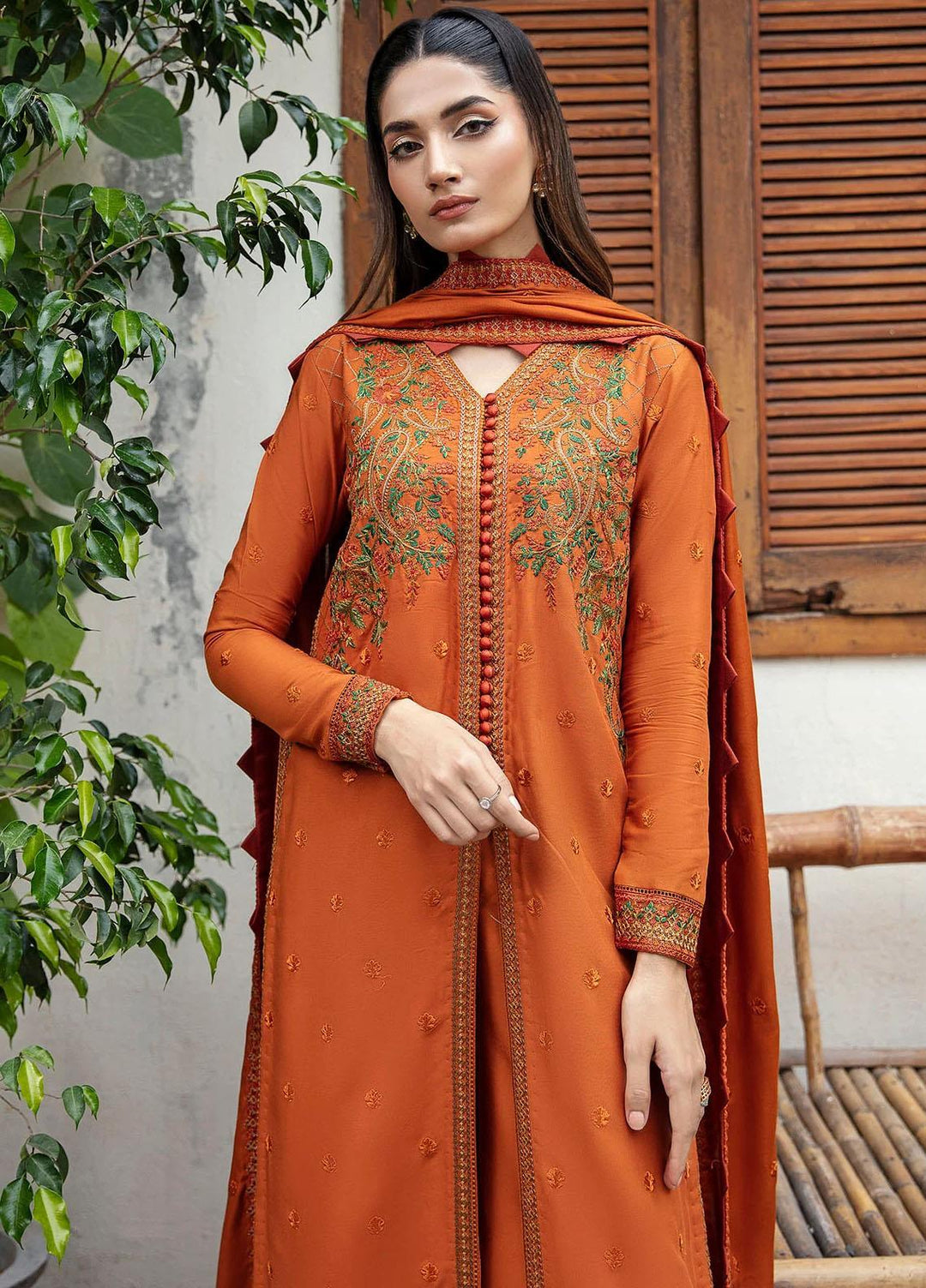 Motifz Embroidered Linen Suits Unstitched 3 Piece MT23L MWU04273 Rima - Premium Collection