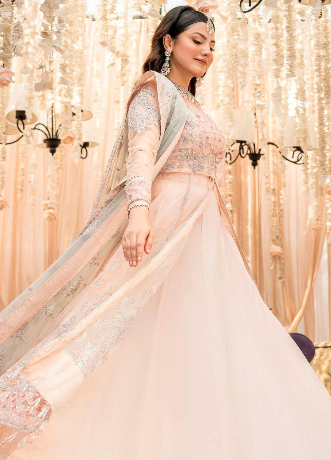 Motifz Embroidered Net Suits Unstitched 3 Piece MT23PB MWU04111 Saanvi - Luxury Collection