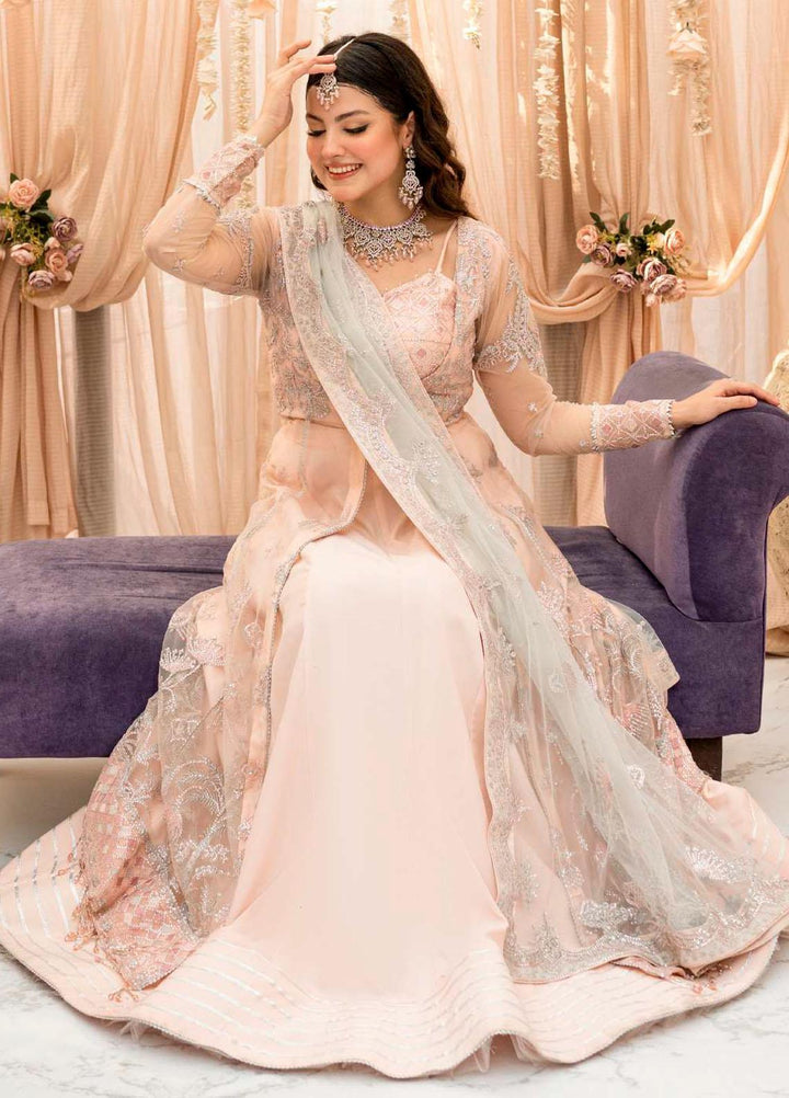 Motifz Embroidered Net Suits Unstitched 3 Piece MT23PB MWU04111 Saanvi - Luxury Collection