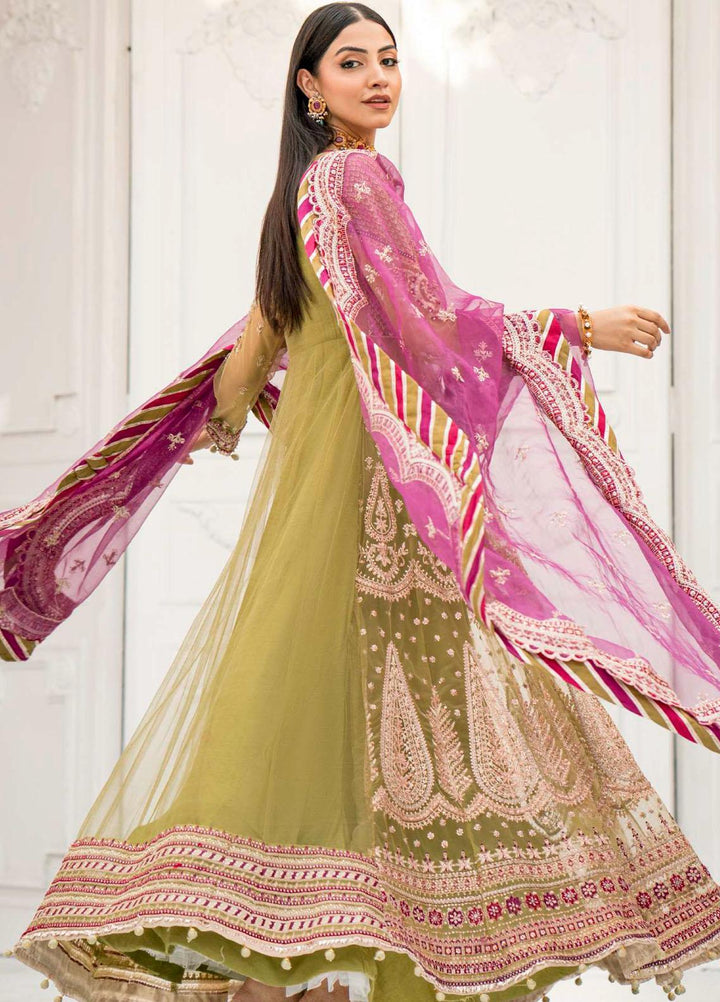 Motifz Embroidered Net Suits Unstitched 3 Piece MT23PB MWU04115 Ella - Luxury Collection