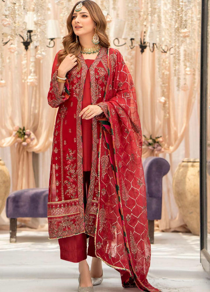 Motifz Embroidered Chiffon Suits Unstitched 3 Piece MT23PB MWU04116 Yaren - Luxury Collection