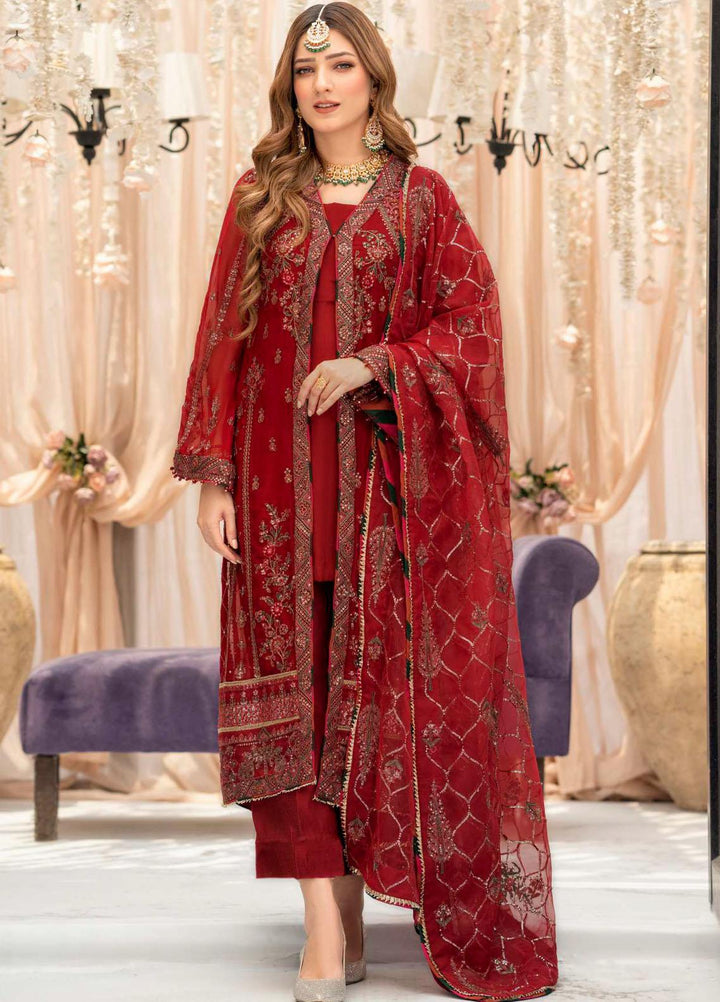 Motifz Embroidered Chiffon Suits Unstitched 3 Piece MT23PB MWU04116 Yaren - Luxury Collection