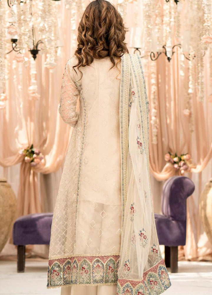 Motifz Embroidered Organza Suits Unstitched 3 Piece MT23PB MWU04117 Amaya - Luxury Collection