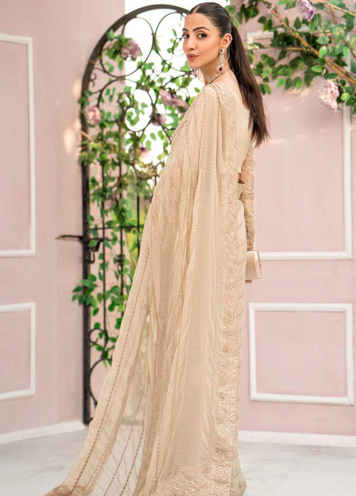 Motifz Embroidered Chiffon  Unstitched Saree MT23PB MWU04119 Lyanna - Luxury Collection