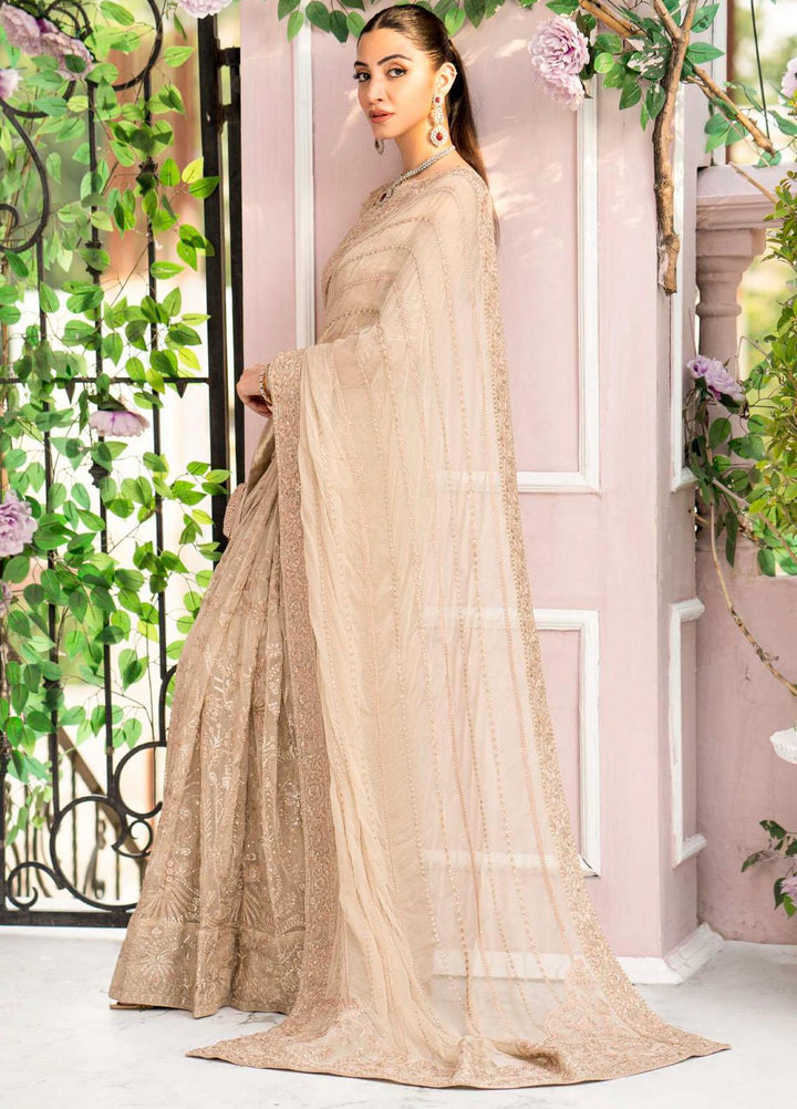 Motifz Embroidered Chiffon  Unstitched Saree MT23PB MWU04119 Lyanna - Luxury Collection