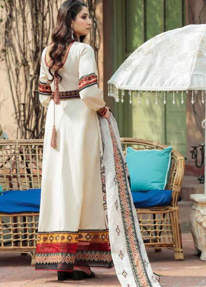 Motifz Embroidered Lawn Suit Unstitched 3 Piece MT22PL 3196 GEOMETRIC GORDEN - Premium Collection