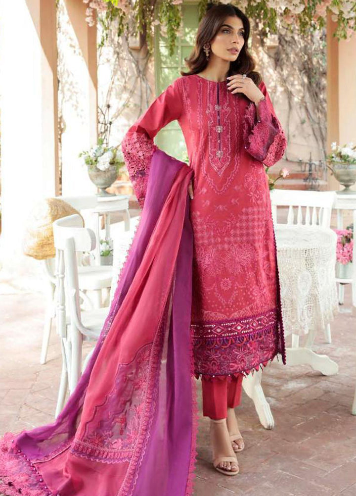 Motifz Embroidered Lawn Suit Unstitched 3 Piece MT22PL 3200 KOHI NOOR - Premium Collection