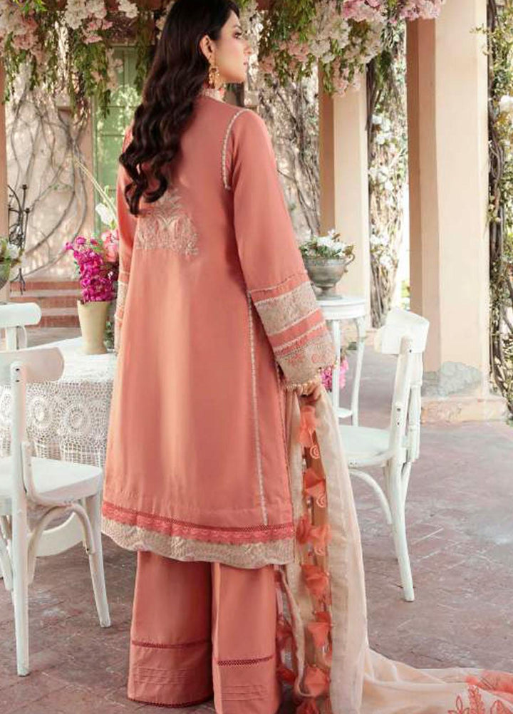 Motifz Embroidered Lawn Suit Unstitched 3 Piece MT22PL 3202 RANI BAGH - Premium Collection