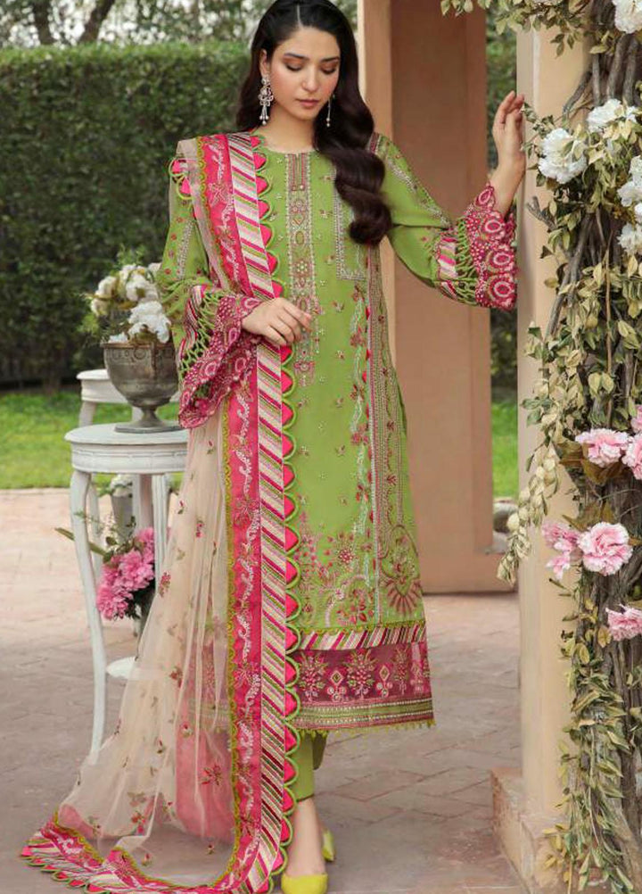 Motifz Embroidered Lawn Suit Unstitched 3 Piece MT22PL 3206 DELPHI - Premium Collection