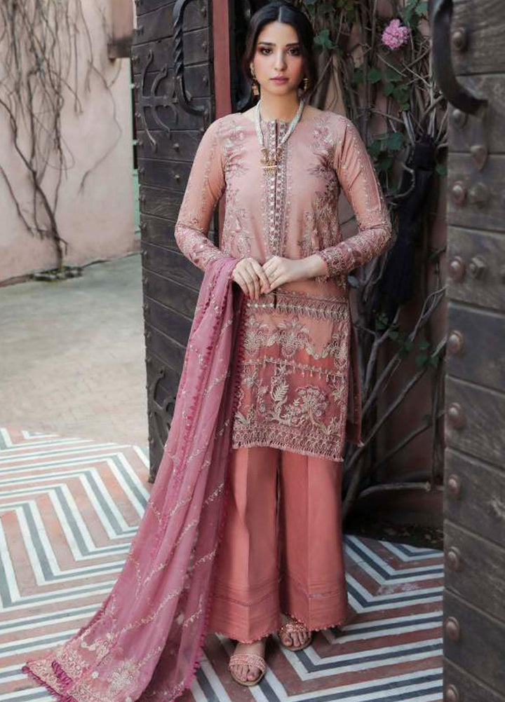 Motifz Embroidered Lawn Suit Unstitched 3 Piece MT22PL 3210 LENTON ROSE - Premium Collection