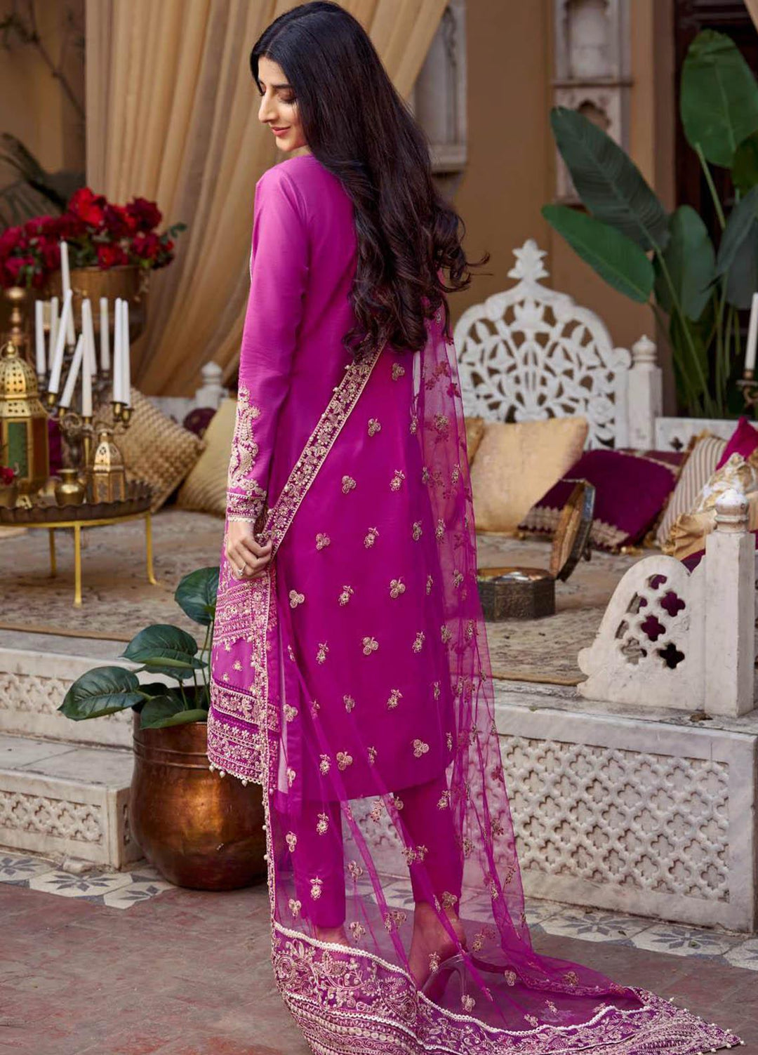 Motifz Embroidered Lawn Suits Unstitched 3 Piece MT23P MWU04042 Amaani - Summer Collection