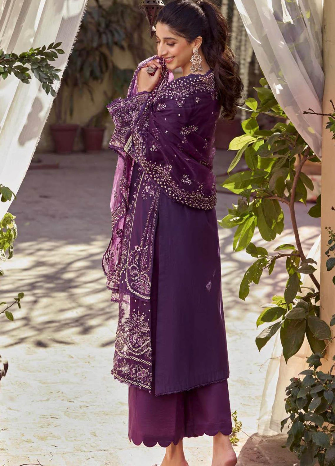 Motifz Embroidered Lawn Suits Unstitched 3 Piece MT23P MWU04044 Zohreh - Summer Collection