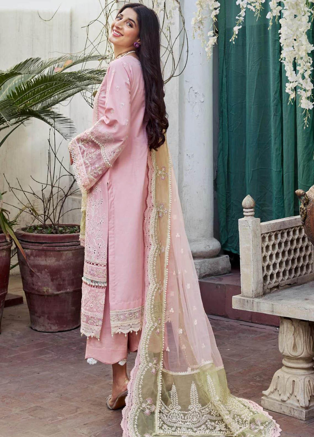 Motifz Embroidered Lawn Suits Unstitched 3 Piece MT23P MWU04045 Zille - Summer Collection