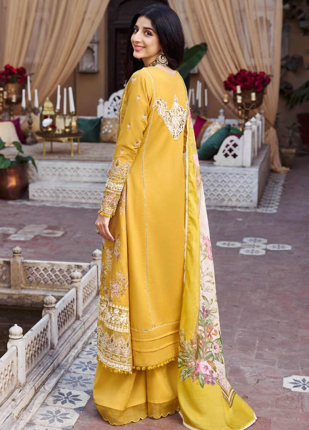 Motifz Embroidered Lawn Suits Unstitched 3 Piece MT23P MWU04046 Ava - Summer Collection