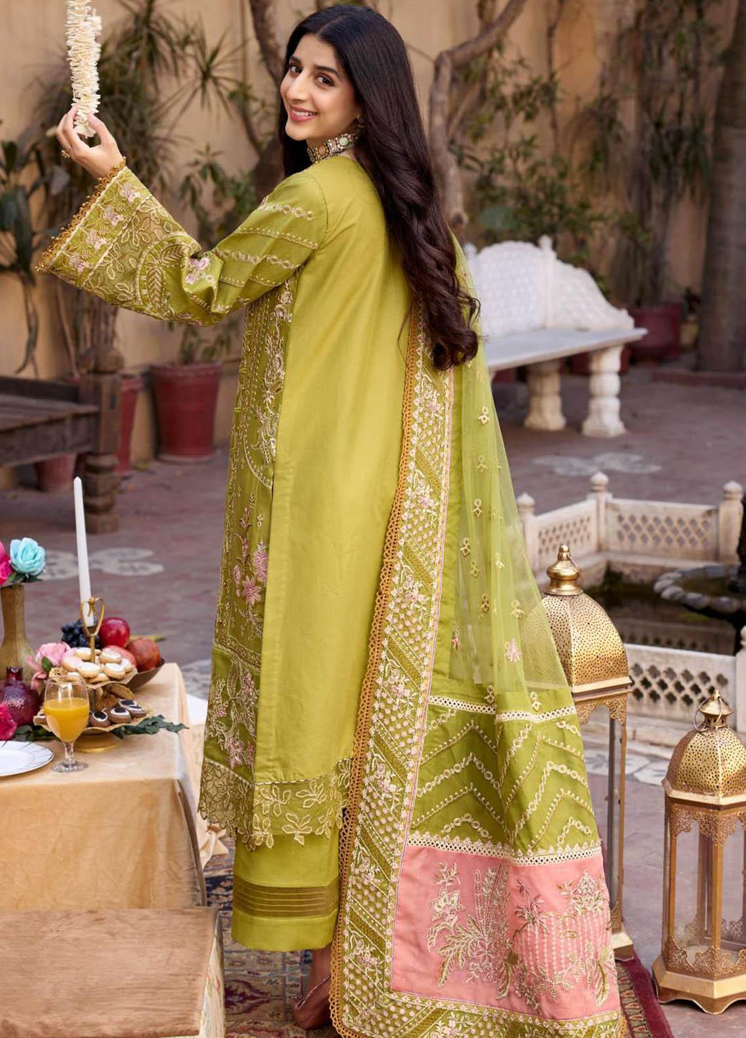 Motifz Embroidered Lawn Suits Unstitched 3 Piece MT23P MWU04053 Elise - Summer Collection