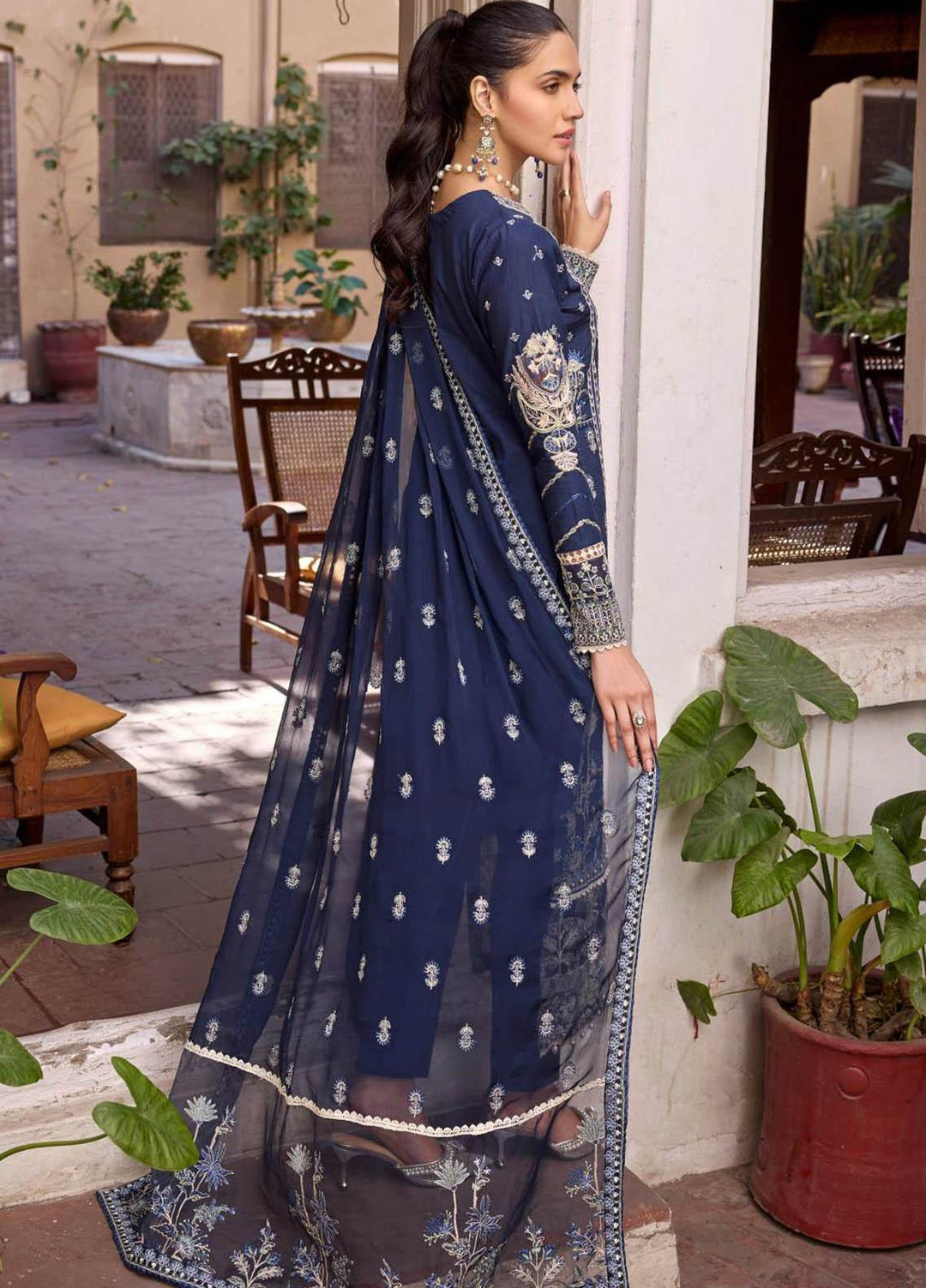 Motifz Embroidered Lawn Suits Unstitched 3 Piece MT23P MWU04054 Livia - Summer Collection