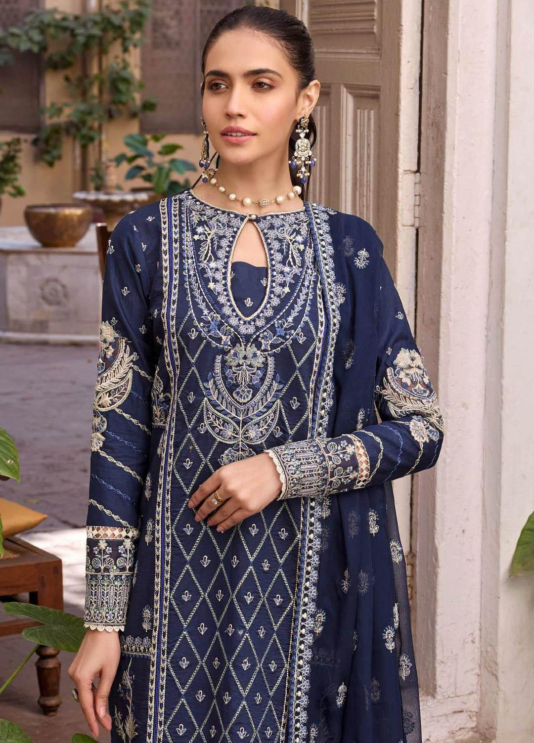 Motifz Embroidered Lawn Suits Unstitched 3 Piece MT23P MWU04054 Livia - Summer Collection