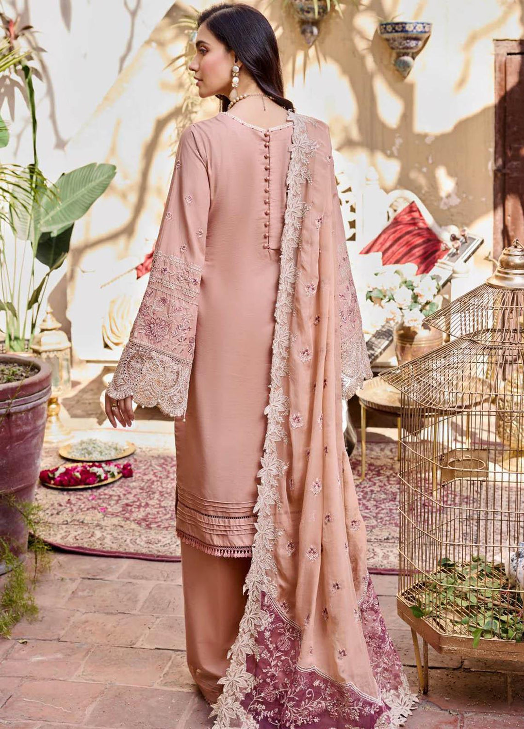 Motifz Embroidered Lawn Suits Unstitched 3 Piece MT23P MWU04057 Esmee - Summer Collection