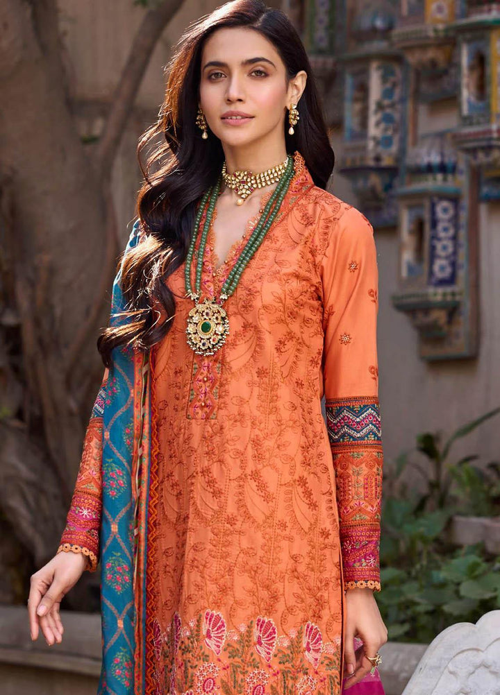 Motifz Embroidered Lawn Suits Unstitched 3 Piece MT23P MWU04058 Hazel - Summer Collection
