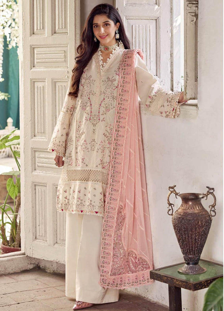 Motifz Luxury Pret Embroidered Lawn 3 Piece Dress MTP23P MWU04043