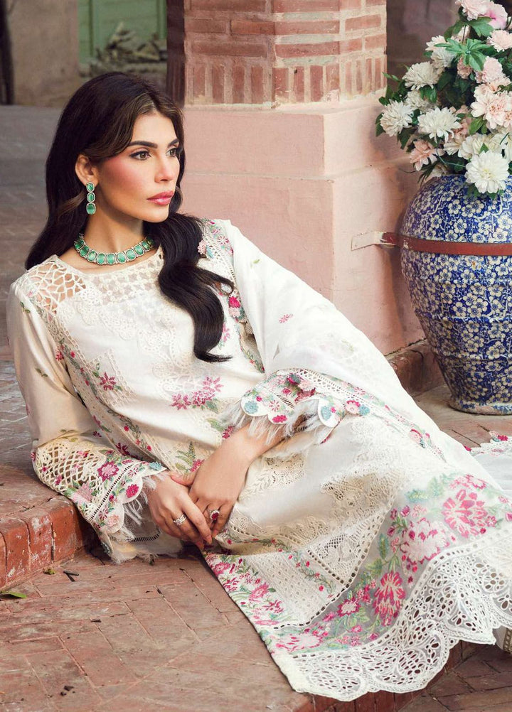 Motifz Premium Embroidered Lawn Suit Unstitched 3 Piece MT24P 4422 Zahra - Summer Collection