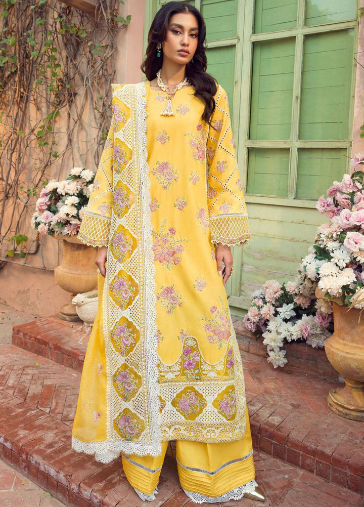 Motifz Premium Embroidered Lawn Suit Unstitched 3 Piece MT24P 4423 Zemal - Summer Collection