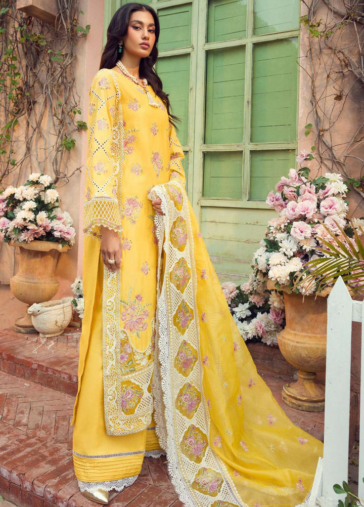 Motifz Premium Embroidered Lawn Suit Unstitched 3 Piece MT24P 4423 Zemal - Summer Collection