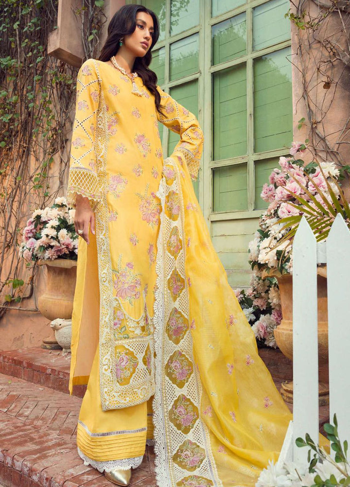 Motifz Premium Embroidered Lawn Suit Unstitched 3 Piece MT24P 4423 Zemal - Summer Collection