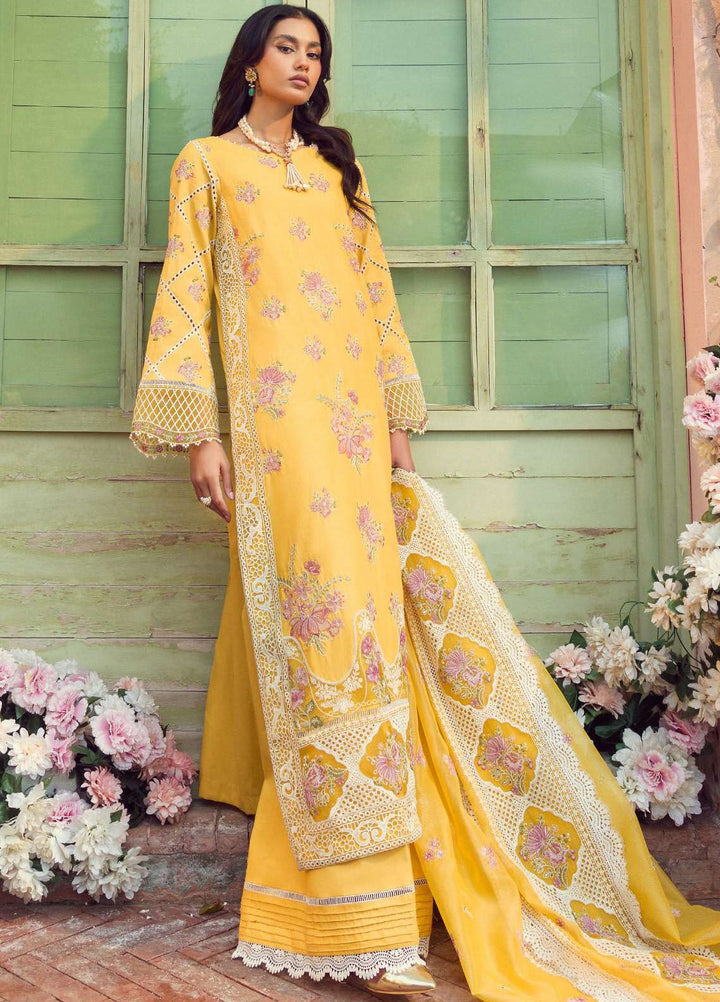 Motifz Premium Embroidered Lawn Suit Unstitched 3 Piece MT24P 4423 Zemal - Summer Collection