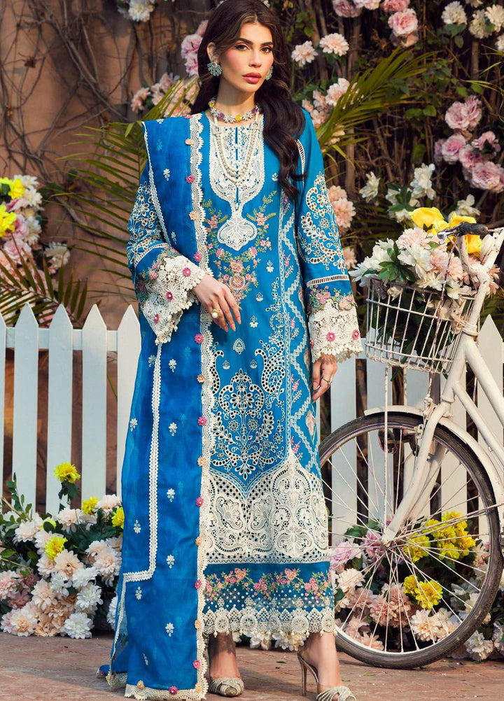 Motifz Premium Embroidered Lawn Suit Unstitched 3 Piece MT24P 4424 Gul E Rana - Summer Collection