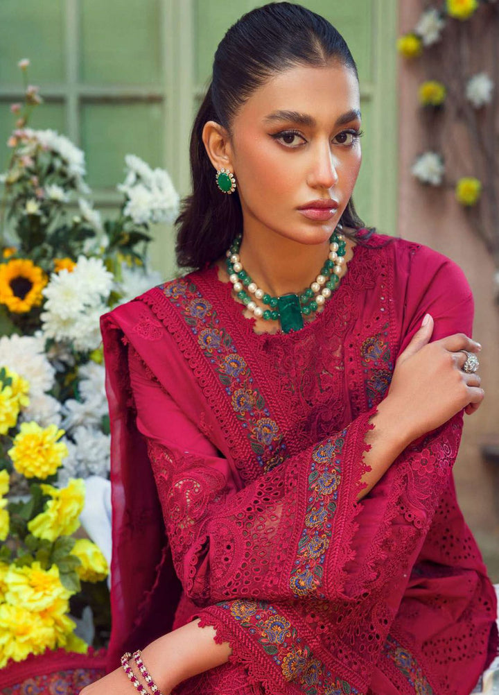 Motifz Premium Embroidered Lawn Suit Unstitched 3 Piece MT24P 4425 Zohra Jabeen - Summer Collection
